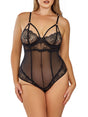 iCollection Teddy Women's Lea Plus Size Teddy Lingerie