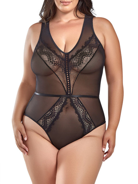 iCollection Teddy Women's Madison Plus Size Teddy Lingerie