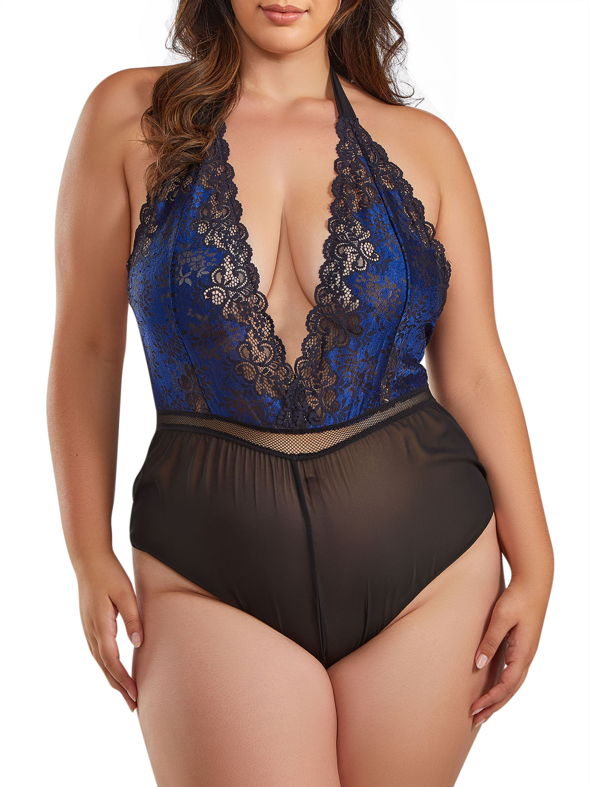 iCollection Teddy Women's Marley Plus Size Teddy Lingerie