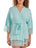 iCollection Womens Robes Alina Lace Trim Robe