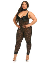 Fetish Curvy Wear Me Now, Wear Me Later Bustier Lace Catsuit