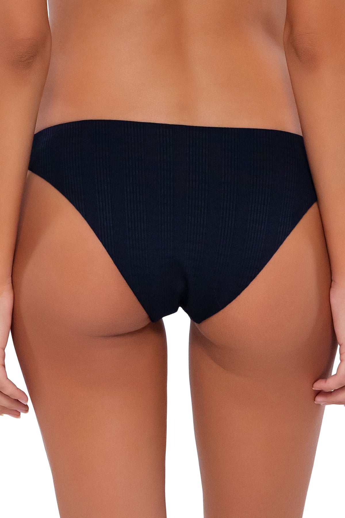 B Swim Black Baja Rib Ryder Bikini Bottom