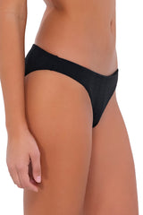 B Swim Black Baja Rib Ryder Bikini Bottom