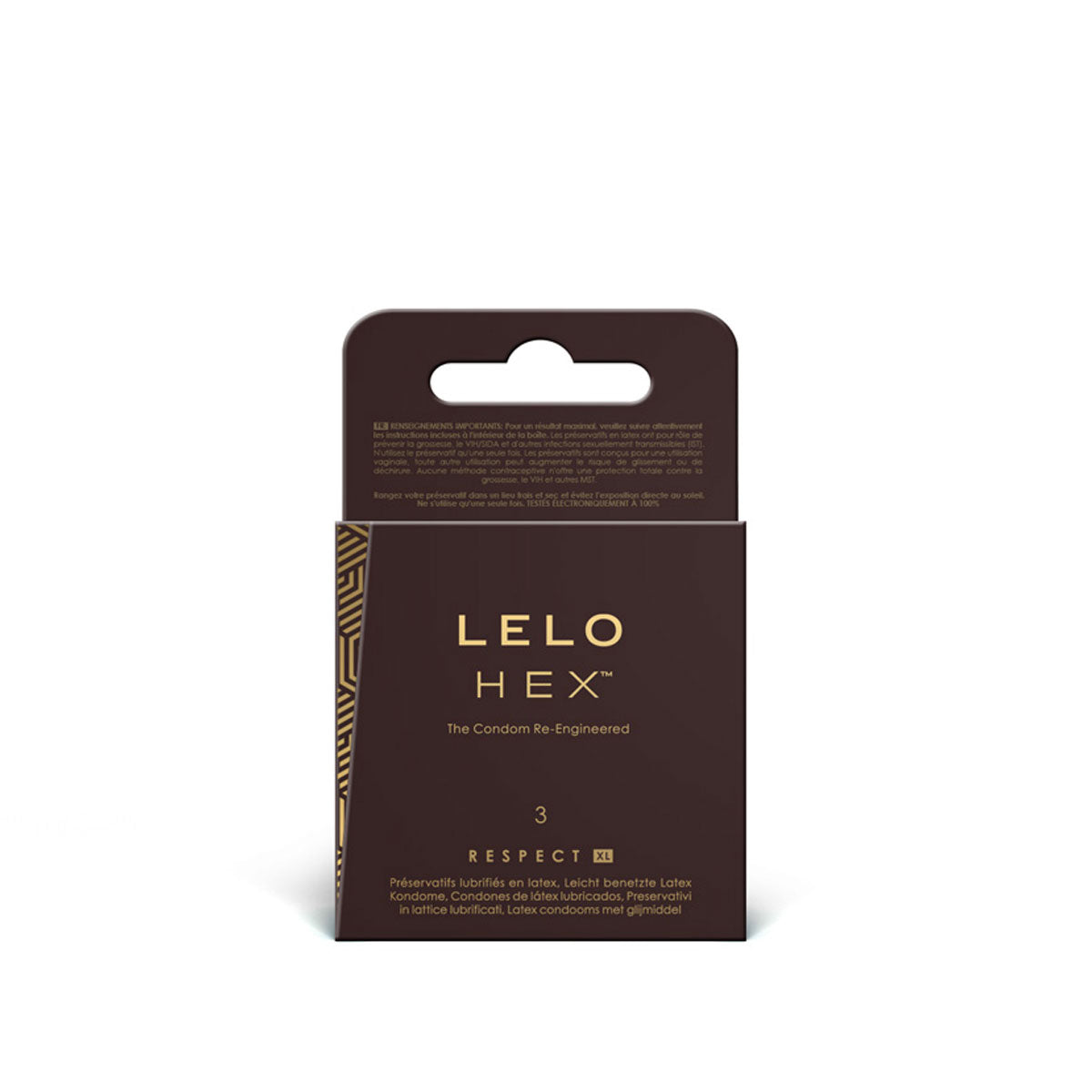 LELO Lubes & Enhancements LELO Hex Respect XL Condoms 3pk