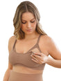 Leonisa Nursing Bras Natural / S/M Super Comfy Wireless Back Support Nursing Bra