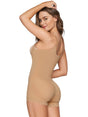 Leonisa Shapewear Natural Tan / XS Open Bust Tummy Compression Body Shaper Boyshort with Butt Lift