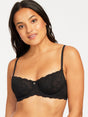 Montelle Intimates Bras 32 / A / Black Montelle Flirt Demi Lace Bra