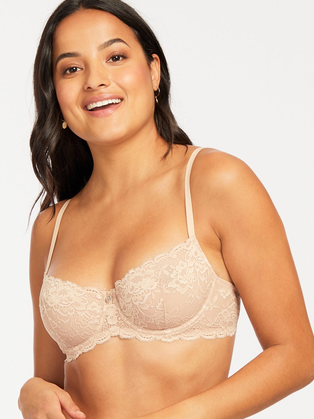 Montelle Intimates Bras 32 / A / Sand Montelle Flirt Demi Lace Bra