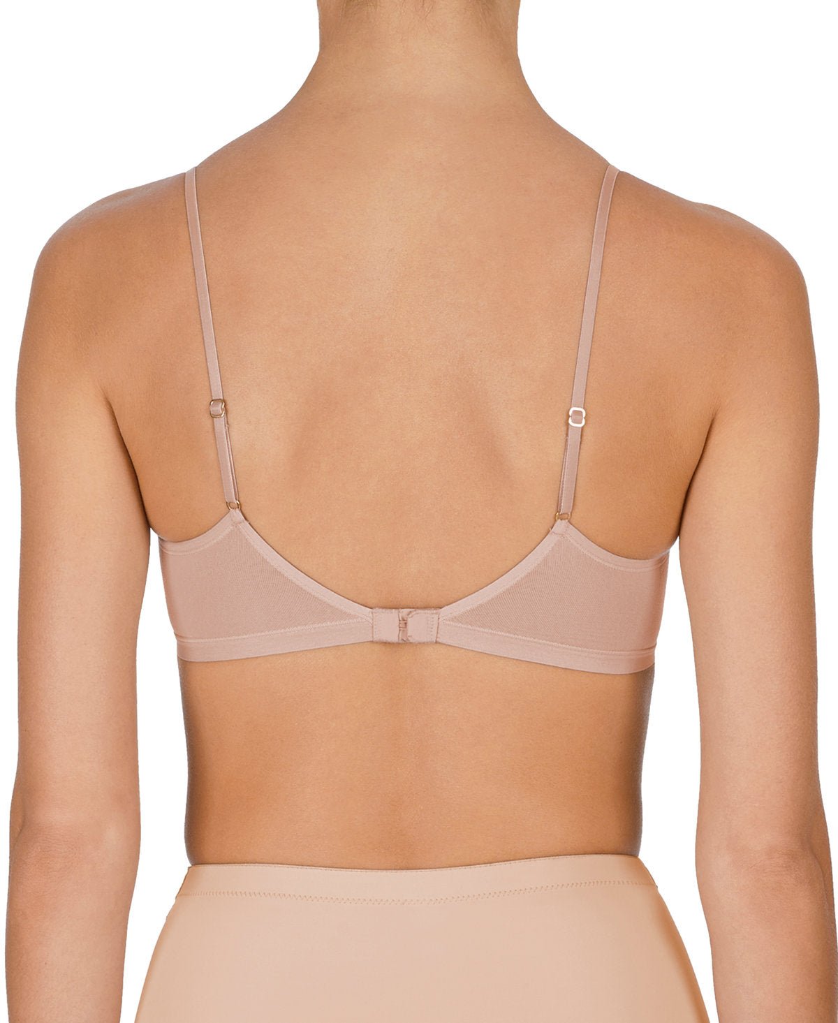 Rose beige Natori Understated contour underwire t-shirt bra 132025, view 2