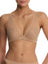 Buff Natori True Zen sheer mesh plunge t-shirt bra 721343, front view