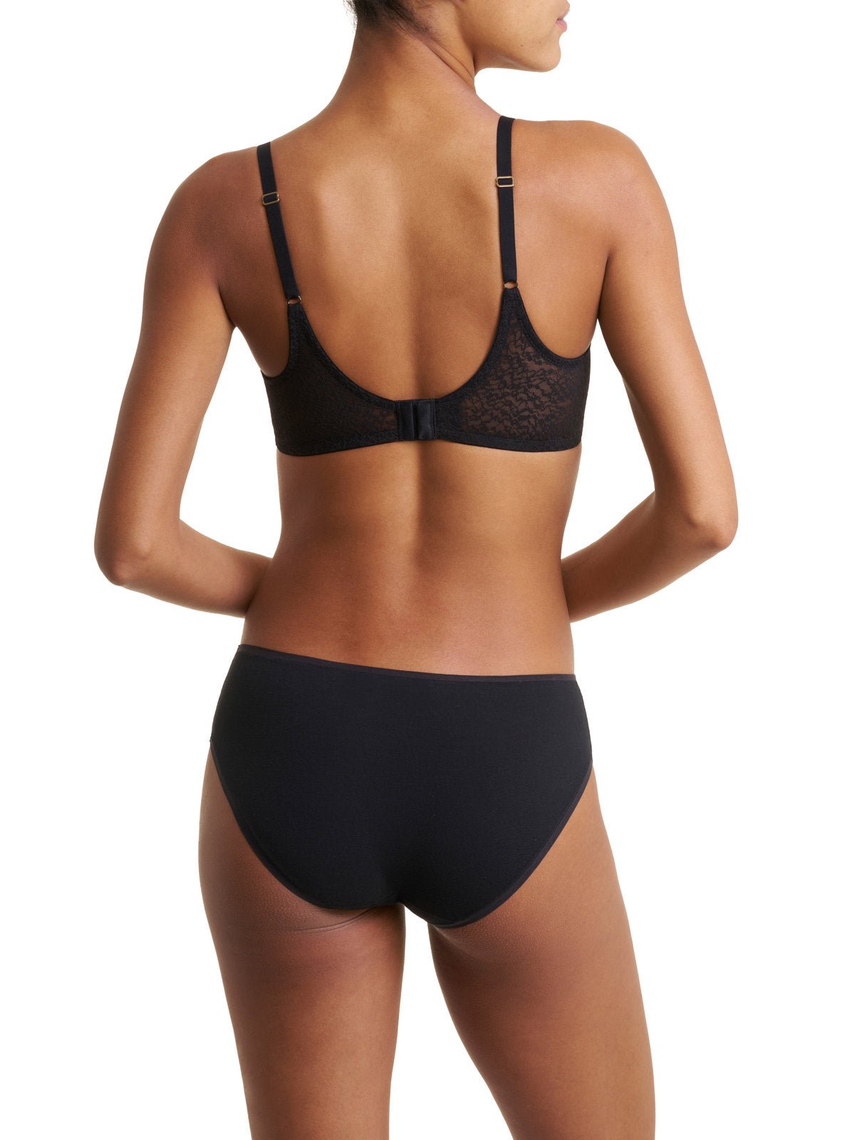 Black Natori Pretty Smooth smoothing wireless t-shirt bra 733318, view 8
