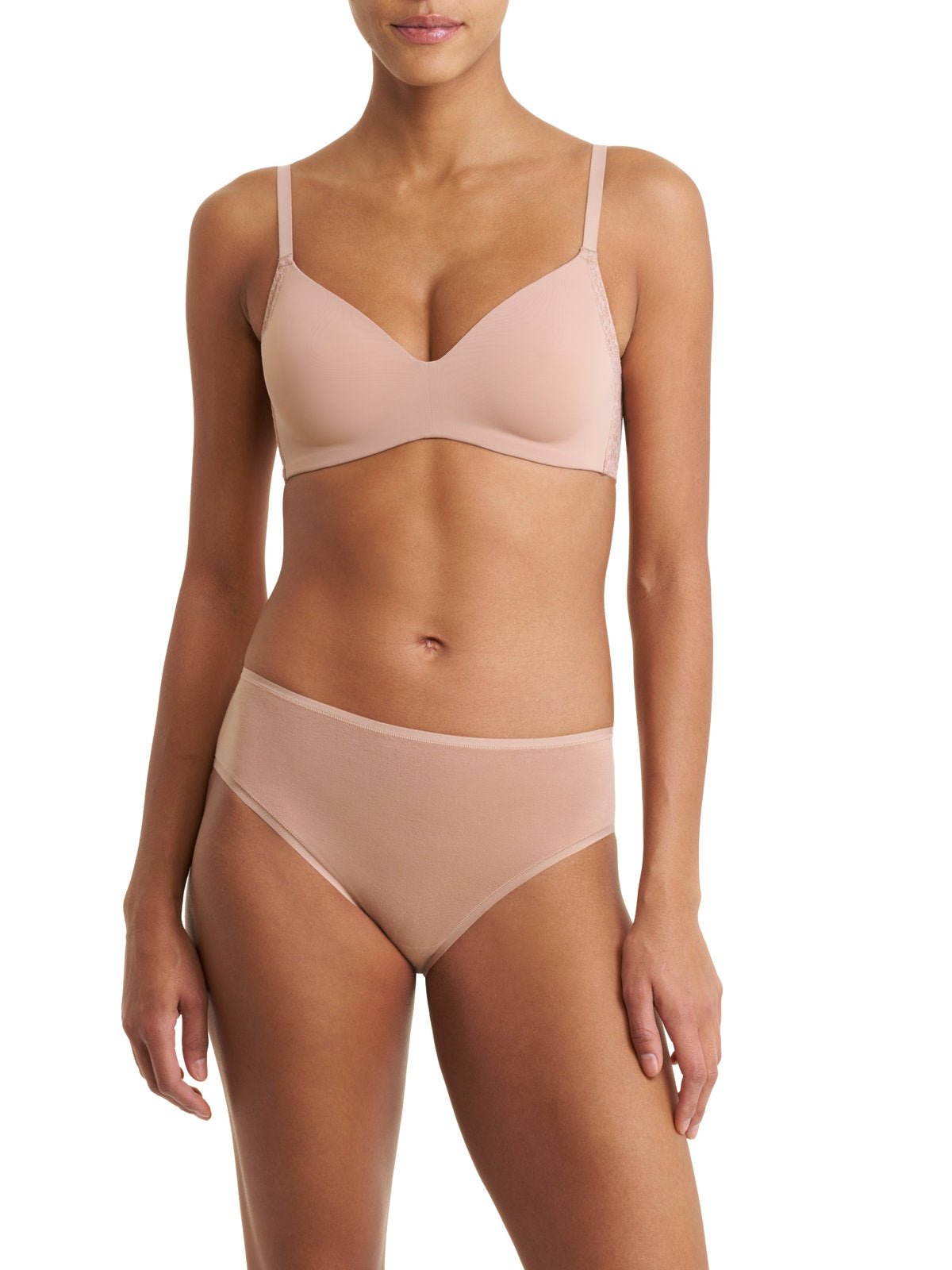 Buff Natori Pretty Smooth smoothing wireless t-shirt bra 733318, front view