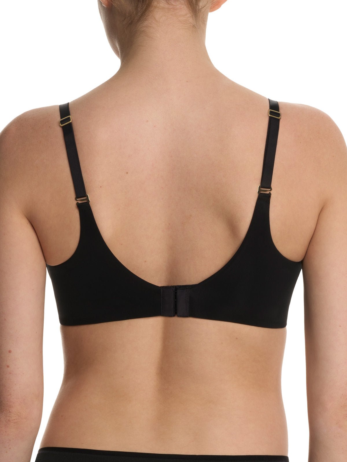 Black Natori Cloud Comfort convertible back smoothing wireless bra 733338, view 6