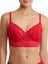 Holiday red Natori Heavenly full coverage longline lace underwire bra 734314, front view