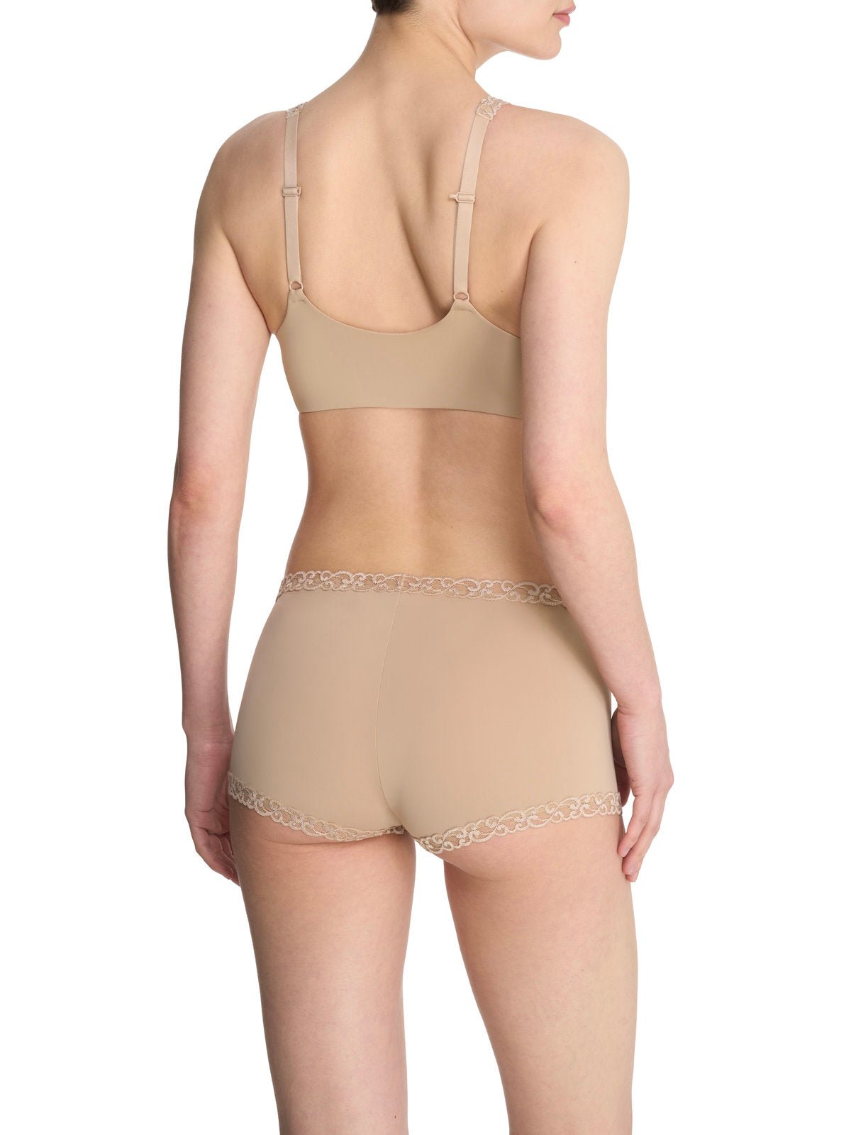 Cafe Natori Pure Luxe convertible front-close contour underwire bra 738080, view 3