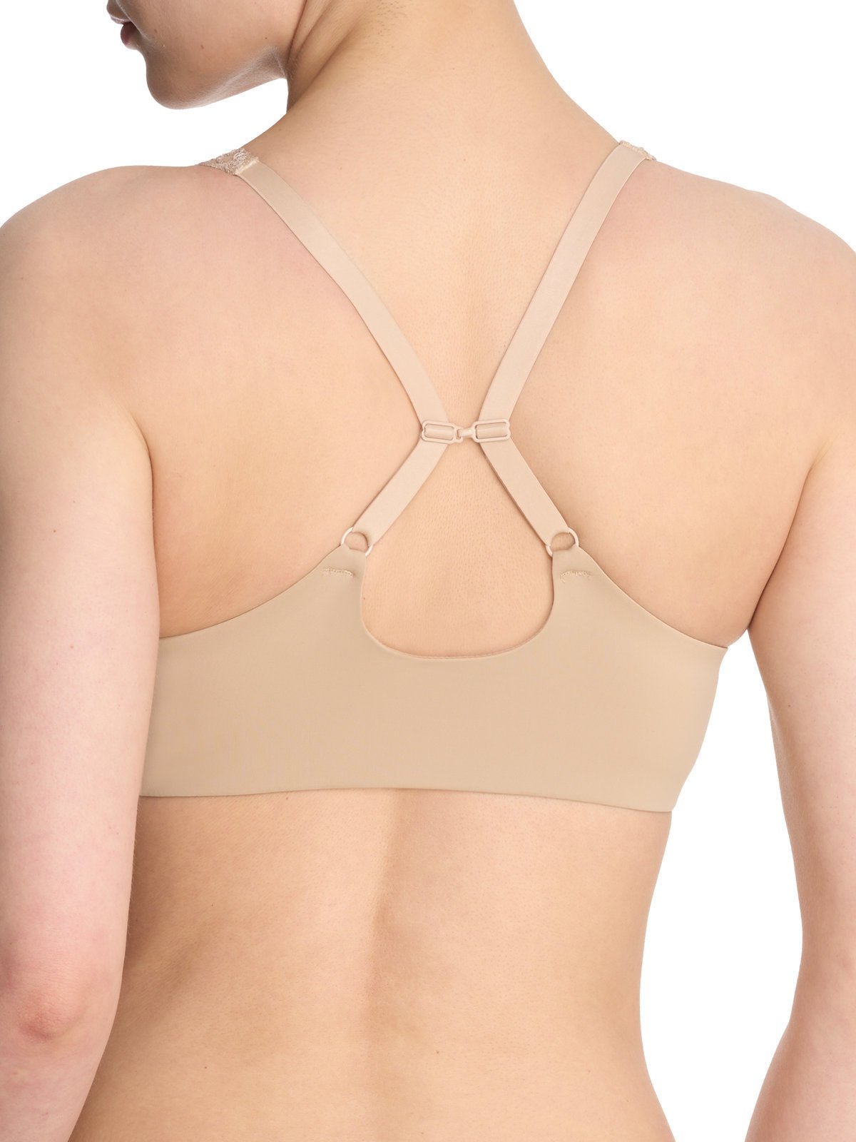 Cafe Natori Pure Luxe convertible front-close contour underwire bra 738080, view 9