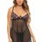 Oh La La Cheri Babydoll Black / S Page Lace Sheer Babydoll