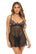 Oh La La Cheri Babydoll Black / S Page Lace Sheer Babydoll