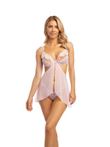 Oh La La Cheri Babydoll Hannah Peek-A-Boo Babydoll