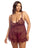 Oh La La Cheri Plus Size Babydoll Curvy Kinsley Sheer Babydoll