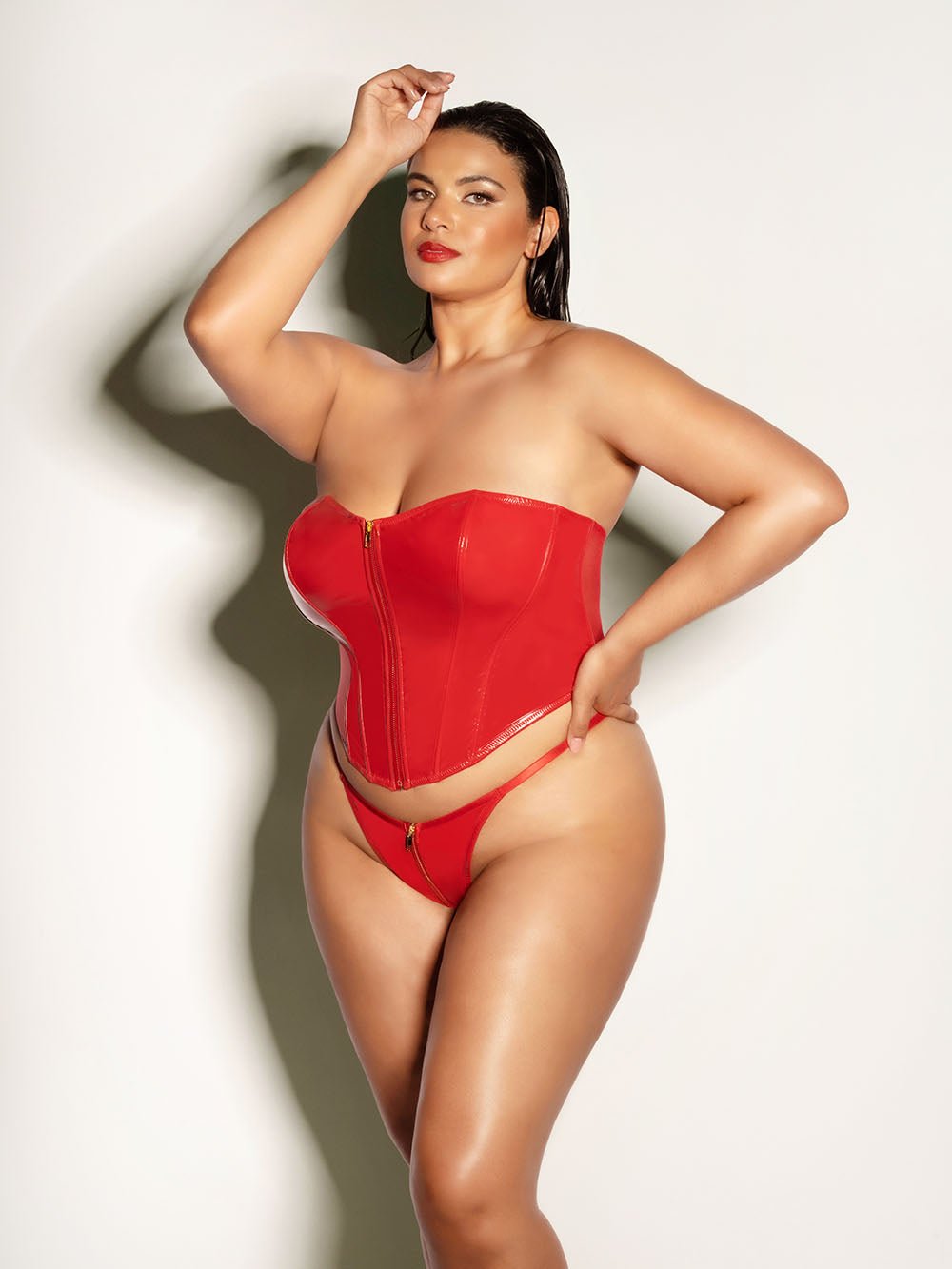 Oh La La Cheri Plus Size Bra Set Fetish Curvy Rider Bustier Bra Set