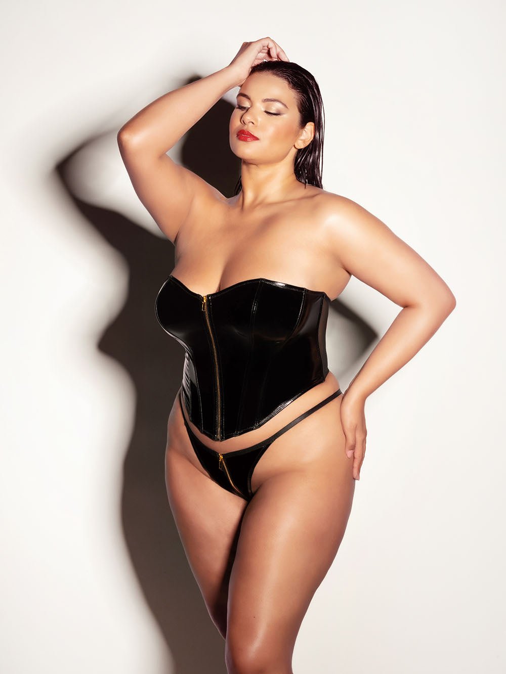 Fetish Curvy Rider Bustier Bra Set