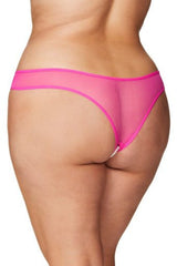 Oh La La Cheri Plus Size Panties Curvy Paradise Lace Pearl Thong