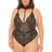 Oh La La Cheri Plus Size Teddy Black / 1X/2X Curvy Dahlia Lace Teddy