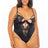 Oh La La Cheri Plus Size Teddy Black / 1X Curvy Ivy Lace Teddy