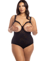 Oh La La Cheri Plus Size Teddy Curvy Amber Open Cup Teddy