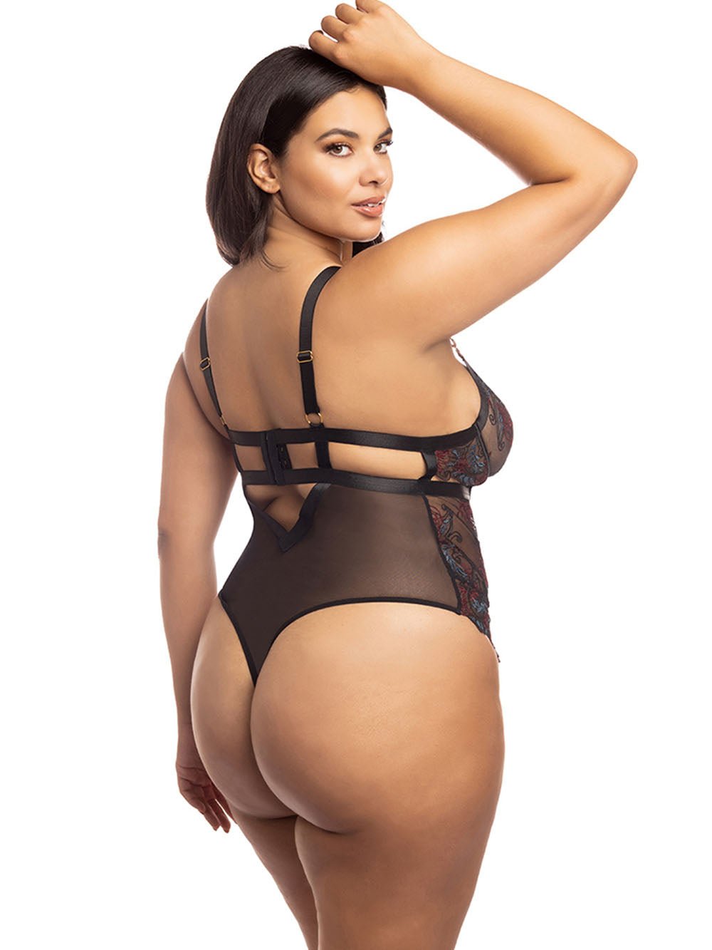 Oh La La Cheri Plus Size Teddy Curvy Azalea Crotch Teddy