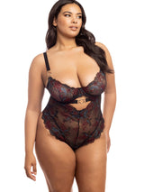 Oh La La Cheri Plus Size Teddy Curvy Azalea Crotch Teddy