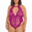 Oh La La Cheri Plus Size Teddy Festival Fuchsia / 1X/2X Curvy Abrielle Teddy