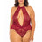 Oh La La Cheri Plus Size Teddy Rhubarb / 1X/2X Curvy Allison Lace Teddy