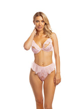 Oh La La Cheri Sets Pink Tulle / S/M Hannah Peek-A-Boo Bra Set