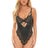 Oh La La Cheri Teddy Black / S Anastasie Lace and Satin Teddy