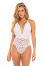 Oh La La Cheri Teddy White / S/M Bridal Jeana Lace Teddy