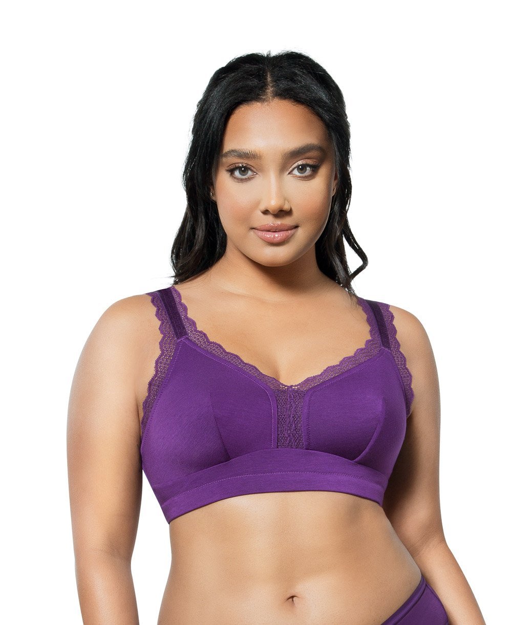 Parfait Bras 30 / D / Amethyst Parfait Dalis Wire Free Bralette - Amethyst