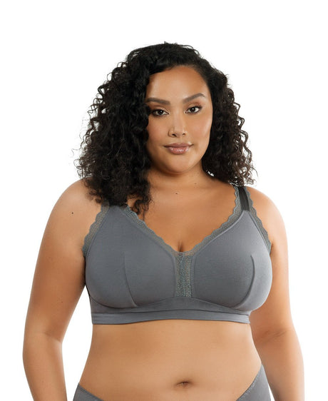 Parfait Bras 30 / D / Charcoal Parfait Dalis Wire Free Bralette - Charcoal