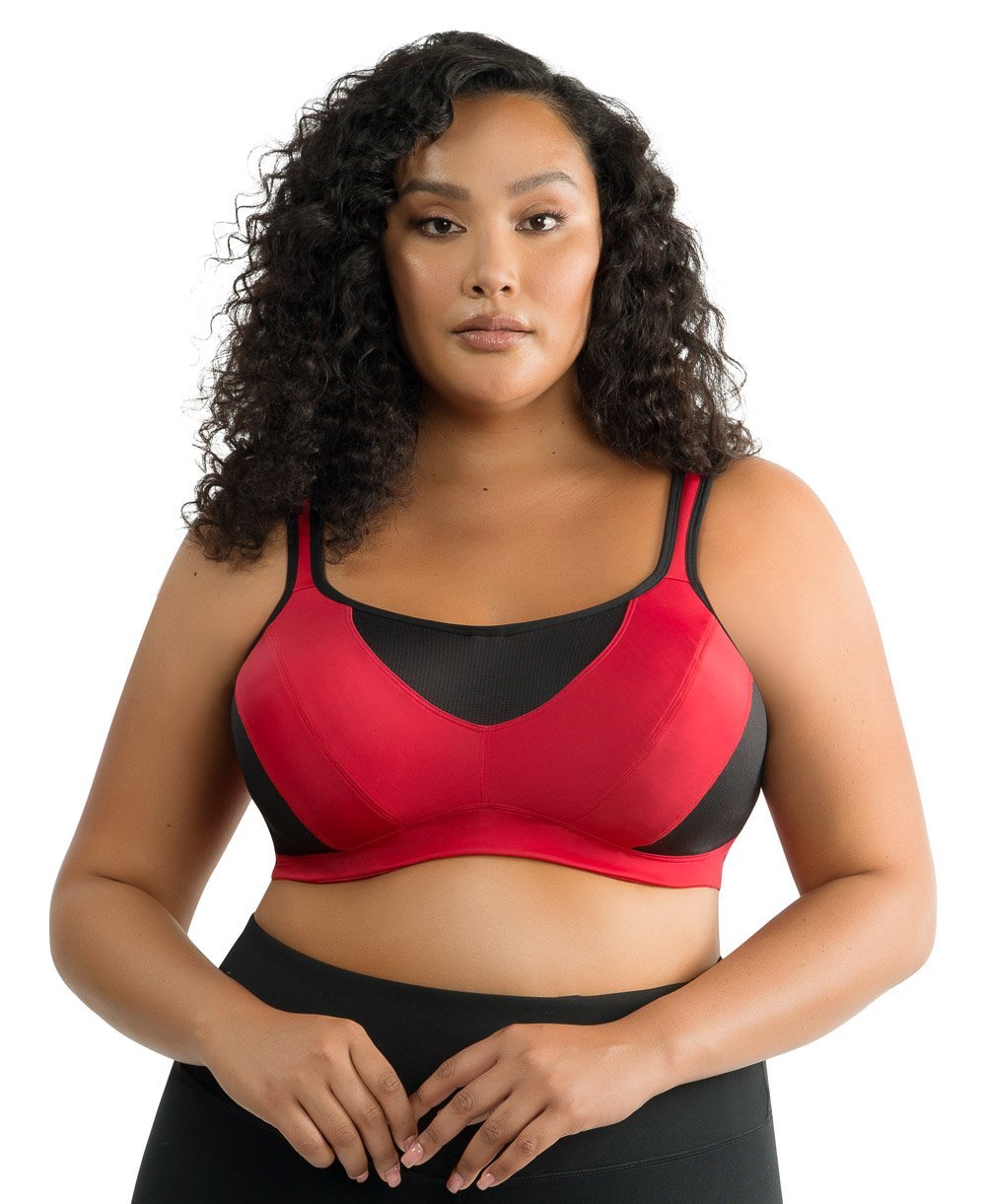 Parfait Dynamic Padded Performance Sports Bra - Racing Red