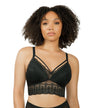 Parfait Bras 32 / B / Black Parfait Mia Lace Wire-free Padded Lace Bralette - Black