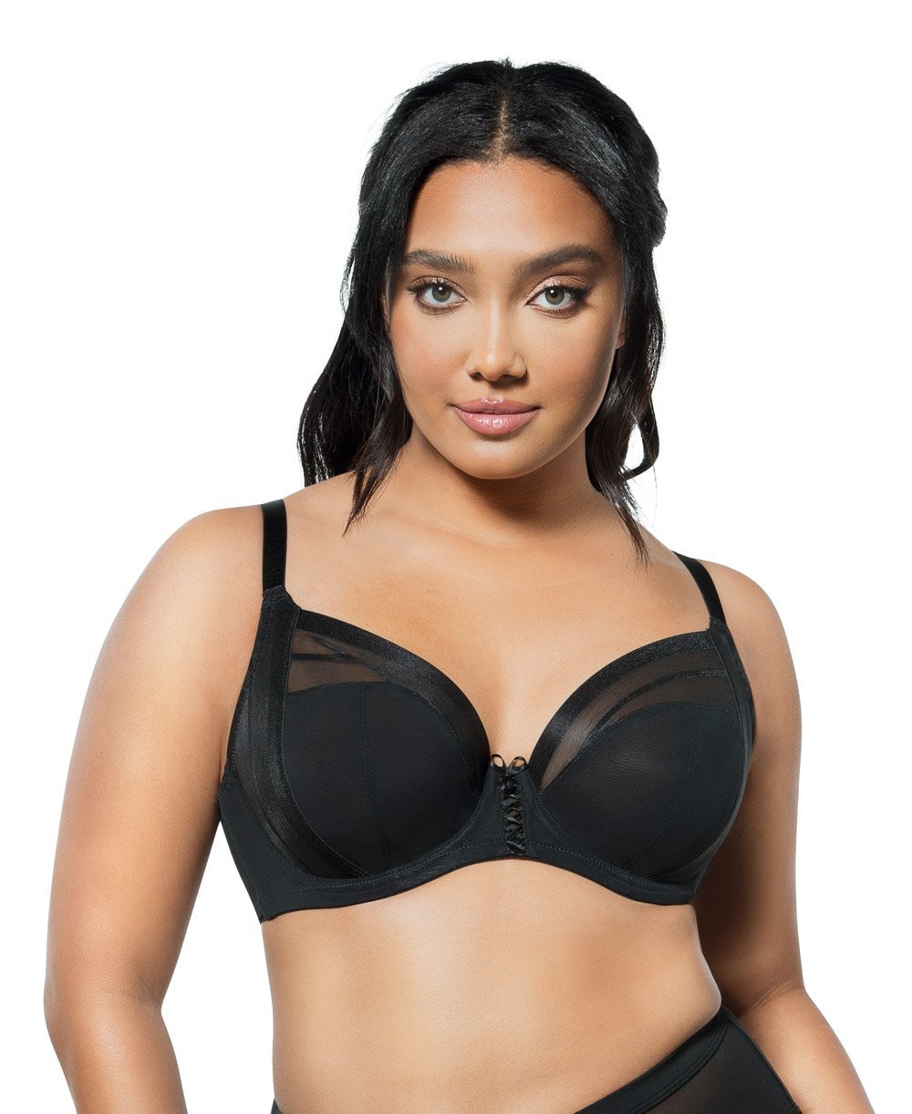 Reggiseno in filo sfoderato Plus Size 32 D Black