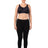 Parfait Bras 32 / D / Black W/ Pink Blush Parfait Power Fit Unlined Moderate Impact Sports Bra - Black W/ Pink Blush