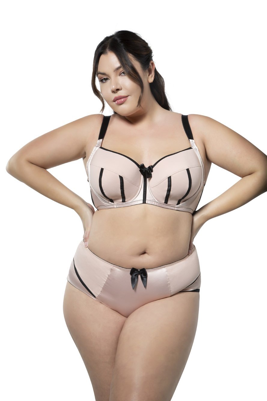 Parfait Bras 32 / D / Cameo Rose W/ Black Parfait Charlotte Underwire Padded Bra - Cameo Rose W/ Black