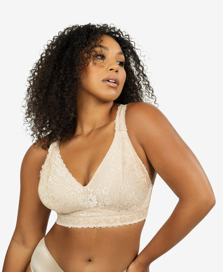 Parfait Bras Parfait Adriana Wire Free Lace Bralette - Bare