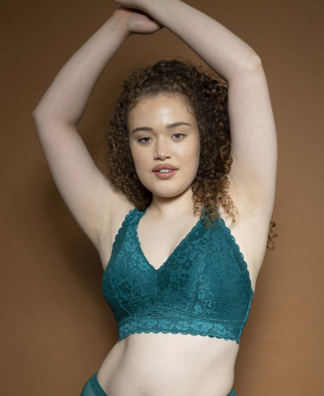 Parfait Bras Parfait Adriana Wire Free Lace Bralette - Emerald