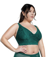 Parfait Bras Parfait Adriana Wire Free Lace Bralette - Emerald