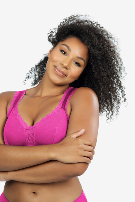 Parfait Bras Parfait Dalis Wire Free Bralette - Bright Pink