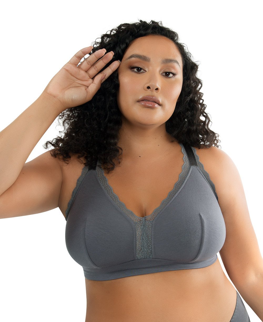 Parfait Bras Parfait Dalis Wire Free Bralette - Charcoal