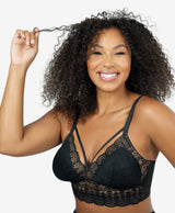 Parfait Bras Parfait Mia Lace Wire-free Padded Lace Bralette - Black